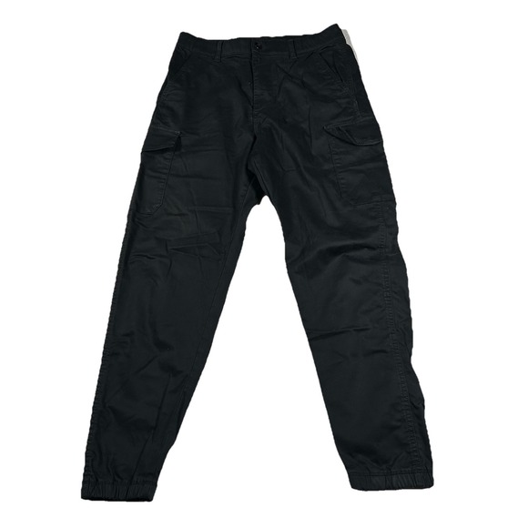 Uniqlo Other - Uniqlo Cargo Jogger Pants Mens Size S Wide-Fit Drawstring Stretch Black